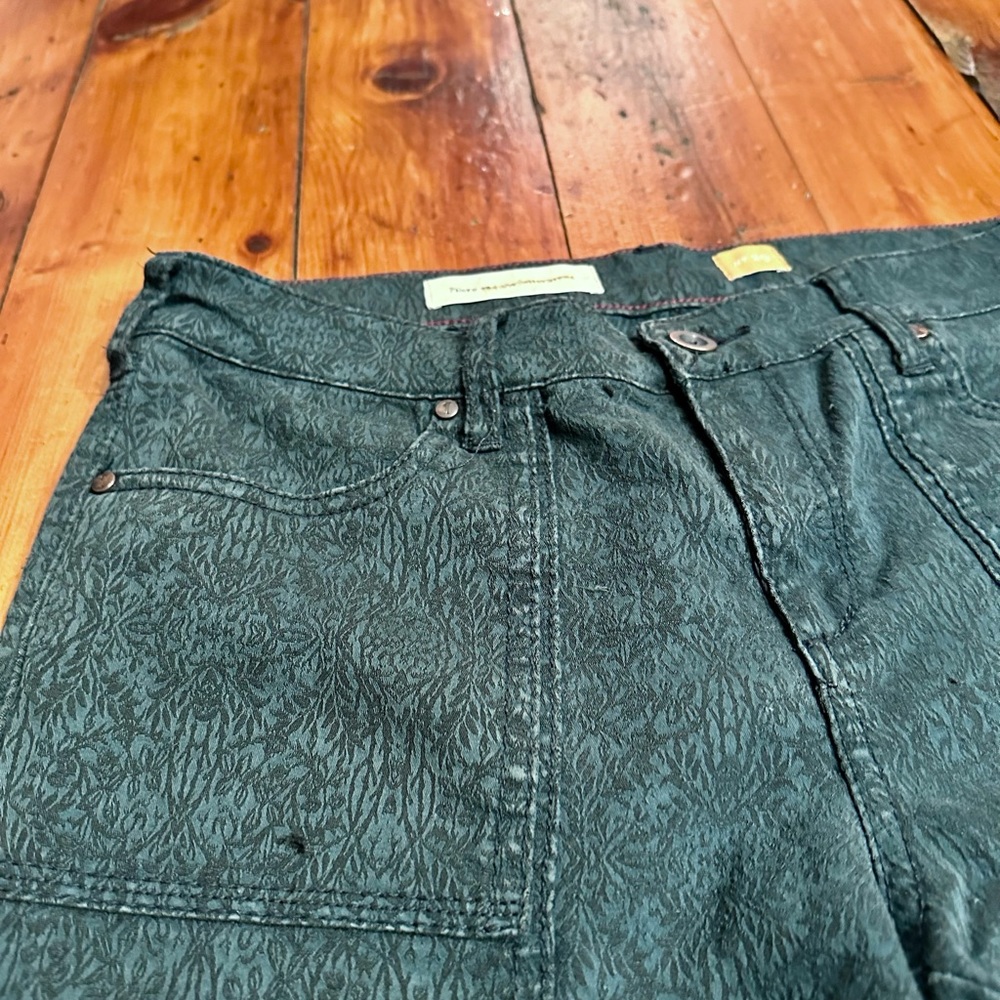 Anthropologie Piloro Patterned Skinny Pants Size 29